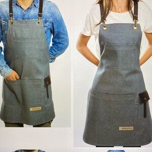 Monapron 13 Mantegna Denim Cooking Grilling Apron OS Unisex